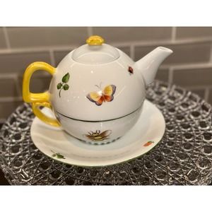 Ann Marie Murray Bespoke Porcelain “Tea For One” Hand Painted in the USA
